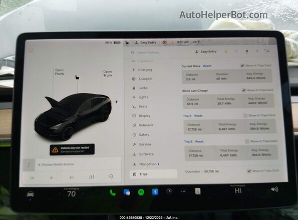7SAYGDEF2NF380201 2022 TESLA MODEL Y Black Rear seats view