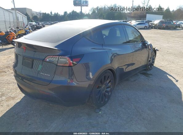 7SAYGDEF3NF382829 2022 TESLA MODEL Y Gray უკანა მარჯვენა