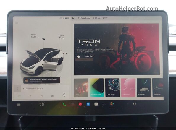 7SAYGDEF3NF495518 2022 TESLA MODEL Y White 