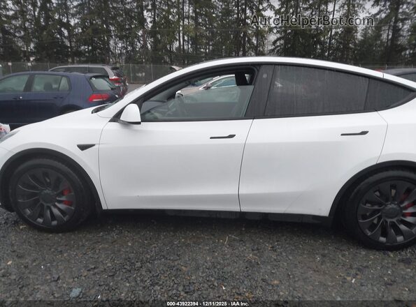 7SAYGDEF3NF495518 2022 TESLA MODEL Y White Widok wnętrza 360 stopni