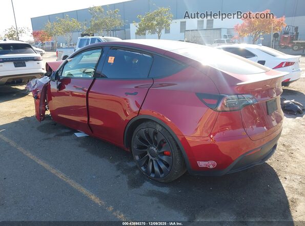 7SAYGDEF4RF162153 2024 TESLA MODEL Y Red Հետևի ձախ