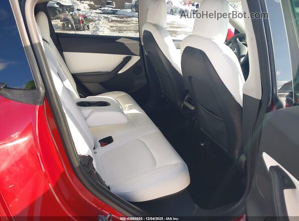 7SAYGDEF5NF377146 2022 TESLA MODEL Y Red Вид наклейки з VIN-кодом