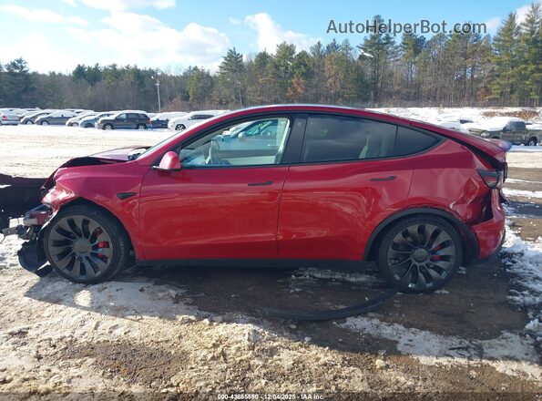 7SAYGDEF5NF377146 2022 TESLA MODEL Y Red 