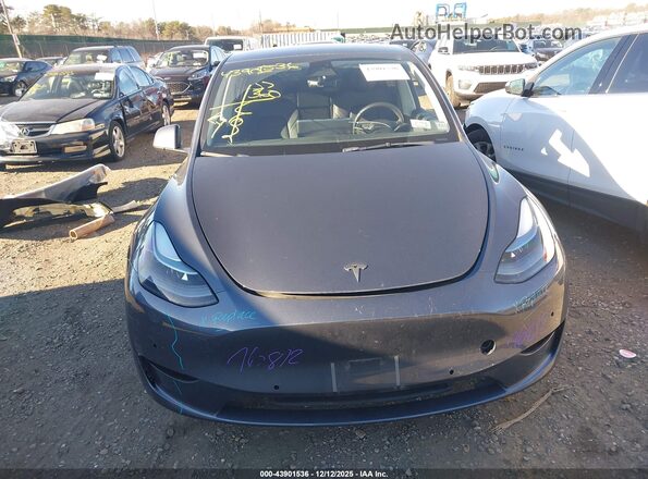 7SAYGDEF5NF500654 2022 TESLA MODEL Y Gray Widok zestawu wskaźników