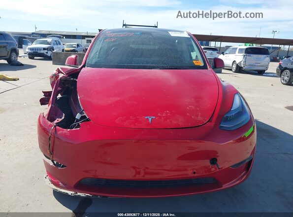 7SAYGDEF6NF466420 2022 TESLA MODEL Y Red Vista interior trasera