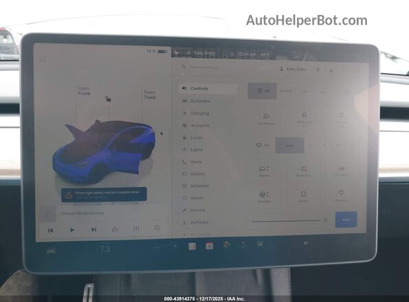 7SAYGDEF6PF766073 2023 TESLA MODEL Y Gray 