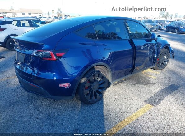 7SAYGDEF9NF521524 2022 TESLA MODEL Y Blue Tył prawy
