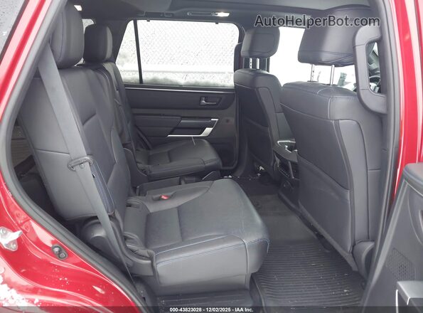 7SVAAABA1PX005907 2023 TOYOTA SEQUOIA Red Вид наклейки з VIN-кодом