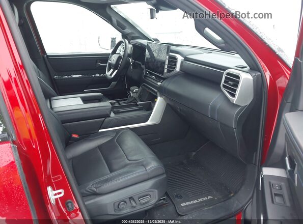 7SVAAABA1PX005907 2023 TOYOTA SEQUOIA Red Вид салону спереду