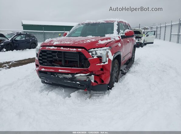 7SVAAABA1PX005907 2023 TOYOTA SEQUOIA Red Передня ліва чверть