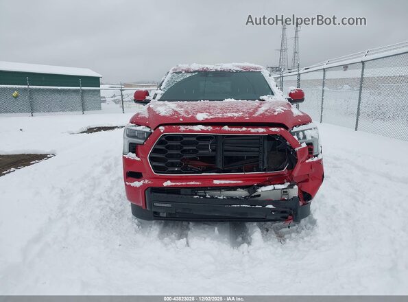 7SVAAABA1PX005907 2023 TOYOTA SEQUOIA Red Вид щитка приладів
