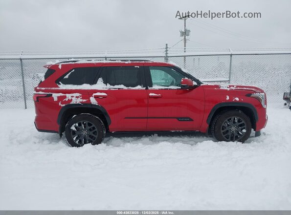 7SVAAABA1PX005907 2023 TOYOTA SEQUOIA Red Вид задньої частини салону