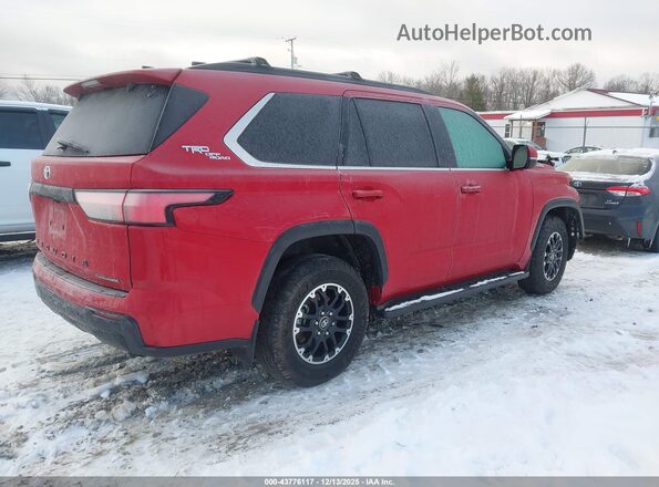 7SVAAABA2SX050492 2025 TOYOTA SEQUOIA Red Задня права чверть