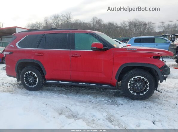 7SVAAABA2SX050492 2025 TOYOTA SEQUOIA Red Панорамний вид салону 360°