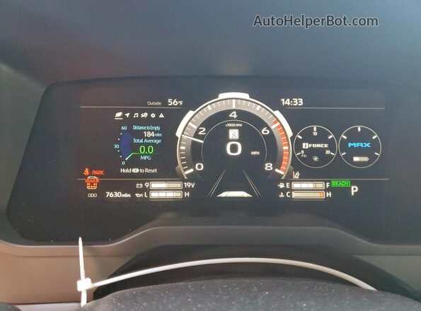 7SVAAABA3SX063607 2025 TOYOTA SEQUOIA Gray ხელსაწყოთა პანელის ხედი