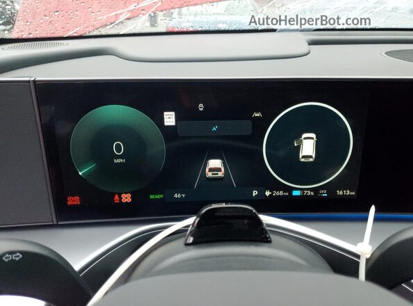 7YAMWFS5XTY005720 2026 HYUNDAI IONIQ Red Instrument cluster view