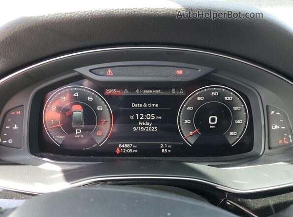 WA1LXAF75LD002207 2020 AUDI Q7 Black უკანა სავარძლების ხედი