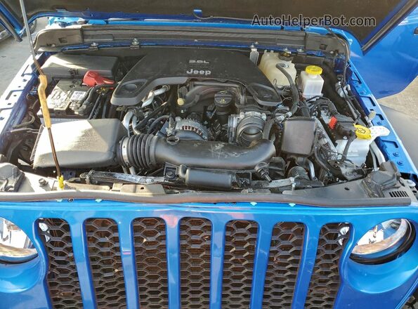 1C6HJTAG3LL201785 2020 JEEP GLADIATOR Blue Շարժիչի բաժամունքի տեսք