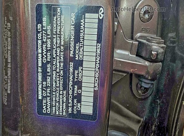 SJKCH5CP0HA019632 2017 INFINITI QX30 Зеленый 