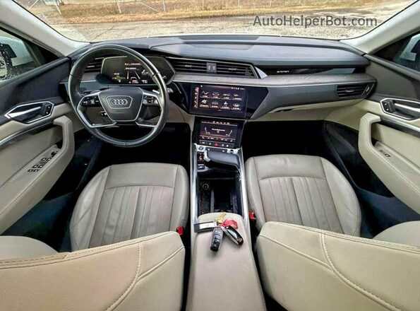 WA1AAAGE8MB010286 2021 AUDI E-TRON White Вид щитка приладів