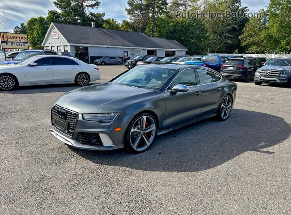 WUAW2BFC5GN902306 2016 AUDI RS7 Gray Trasero izquierdo