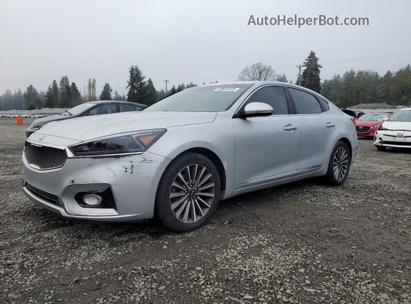 KNALC4J17J5104716 2018 KIA CADENZA Серебряный Задняя левая четверть