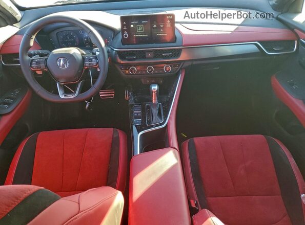 3HDSA1H58SM705851 2025 ACURA ADX White Widok zestawu wskaźników