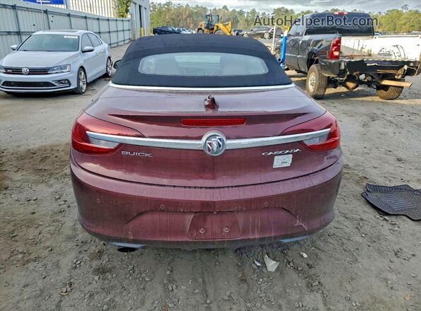 W04WH3N58JG032934 2018 BUICK CASCADA Burgundy წინა სალონის ხედი