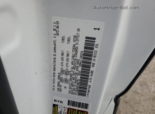 3TYJDAHN2RT006752 2024 TOYOTA TACOMA White Vista del compartimento del motor