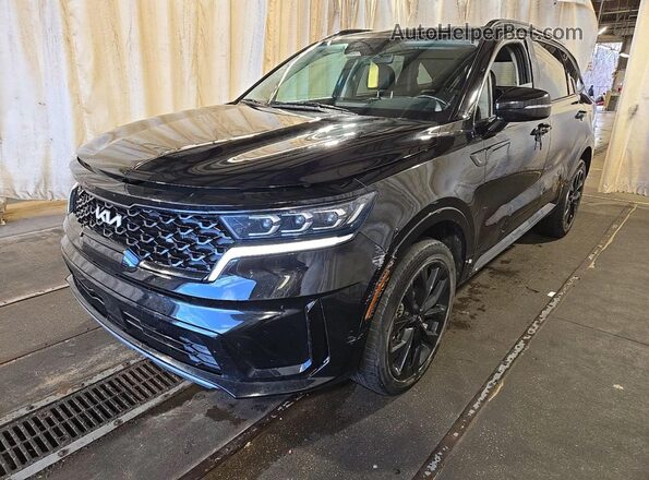 5XYRKDLF7NG121571 2022 KIA SORENTO Black Задня права чверть