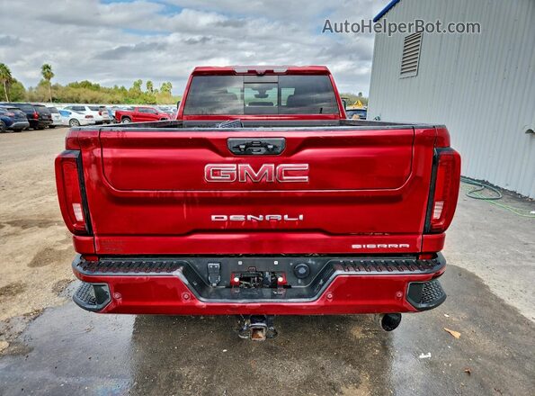 1GT49REY8NF268602 2022 GMC SIERRA Maroon Widok wnętrza z przodu