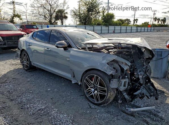 KNAE55LC4N6104972 2022 KIA STINGER Silver Front view