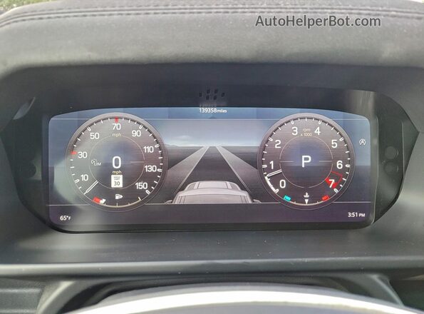 SALEPERU0M2041722 2021 LAND ROVER DEFENDER Silver Instrument cluster view
