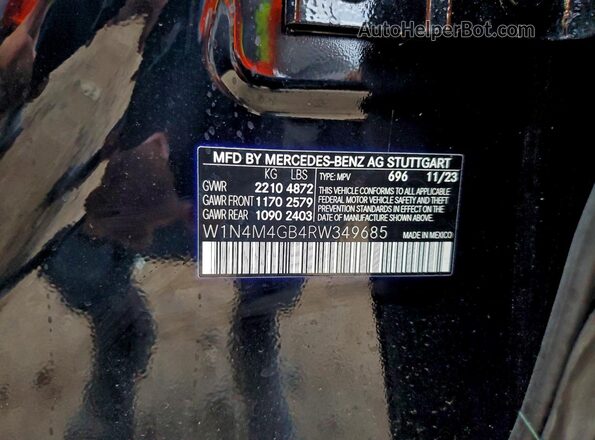 W1N4M4GB4RW349685 2024 MERCEDES-BENZ GLB-CLASS Black სალონის 360-გრადუსიანი ხედი