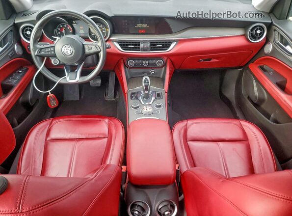 ZASPAKBN6L7C84754 2020 ALFA ROMEO STELVIO Gray ხელსაწყოთა პანელის ხედი