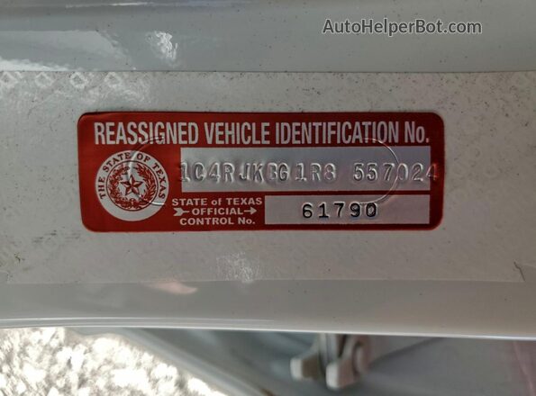 1C4RJKBG1R8557024 2024 JEEP GRAND Белый Панорамный вид салона 360°