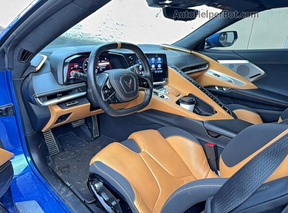 1G1YC2D4XM5122952 2021 CHEVROLET CORVETTE Blue Vista de los asientos traseros