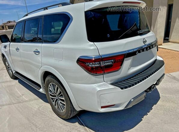 JN8AY2AC6M9148094 2021 NISSAN ARMADA White Przód prawy