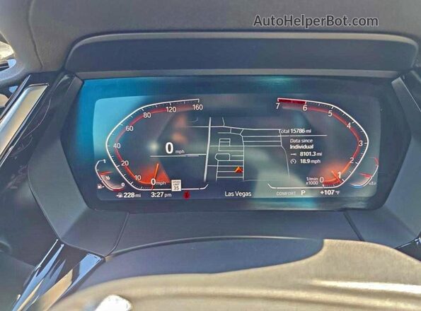 WBAHF3C01LWW54583 2020 BMW Z4 Белый Вид щитка приборов