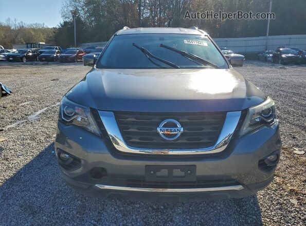 5N1DR2MN1JC642277 2018 NISSAN PATHFINDER Gray Rear view