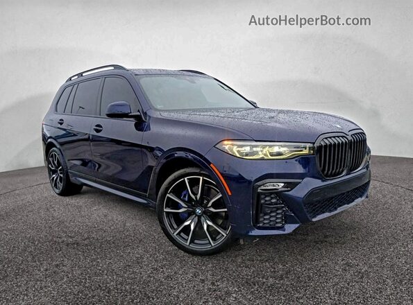 5UXCW2C0XN9J99448 2022 BMW X7 Blue Rear left