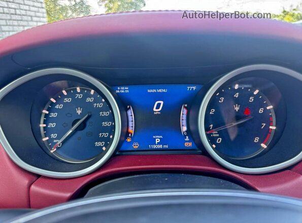 ZAM57YTL0K1319168 2019 MASERATI GHIBLI Black Առջևի վահանակի տեսք