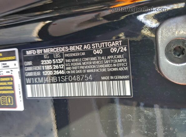 W1KMJ4HB1SF048754 2025 MERCEDES-BENZ CLE Black VIN կոդի պիտակի տեսք