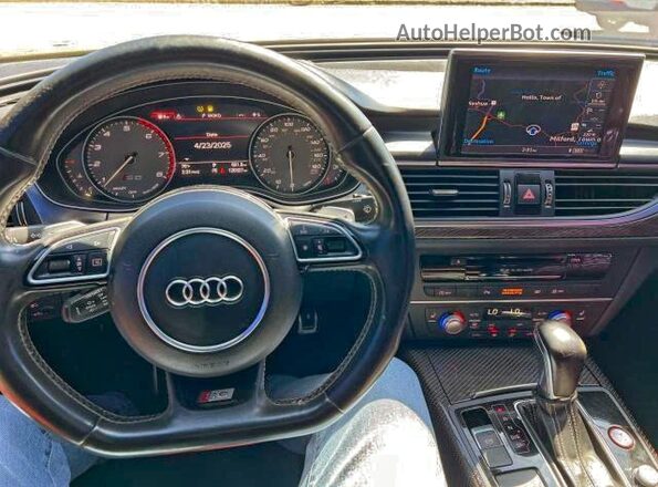 WAUFFAFC6JN000859 2018 AUDI S6 Black წინა პანელის ხედი