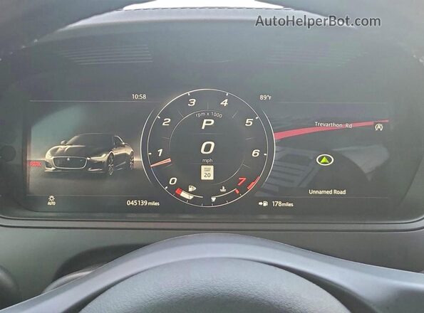 SAJDD1GX8MCK75314 2021 JAGUAR F-TYPE Blue Instrument cluster view