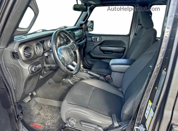1C6HJTAG6LL150220 2020 JEEP GLADIATOR Gray Widok tylnych siedzeń