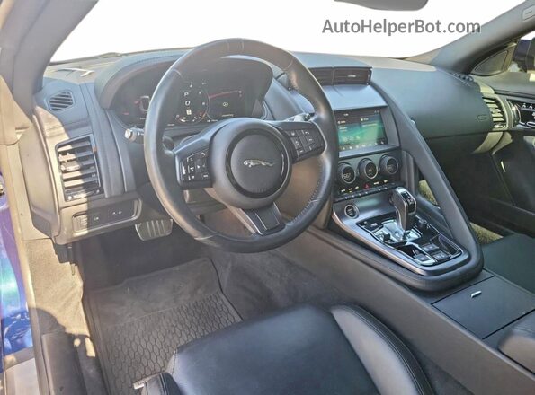SAJDD1GX8MCK75314 2021 JAGUAR F-TYPE Blue Rear seats view