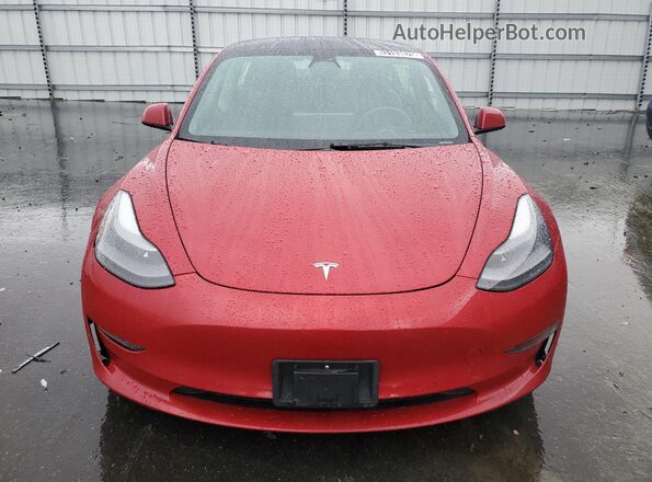 5YJ3E1EA3NF304437 2022 TESLA MODEL Красный 