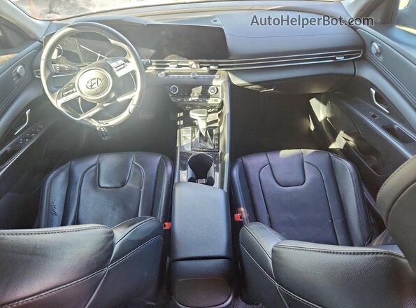 KMHLN4AJ1NU022498 2022 HYUNDAI ELANTRA Gray ხელსაწყოთა პანელის ხედი