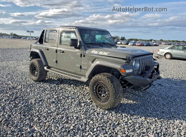 1C4HJXEM9LW339572 2020 JEEP WRANGLER Gray Вид спереду